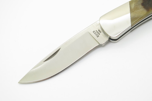 2007 Buck 500 Duke Ram Horn Custom Limited Folding Lockback Pocket Knife