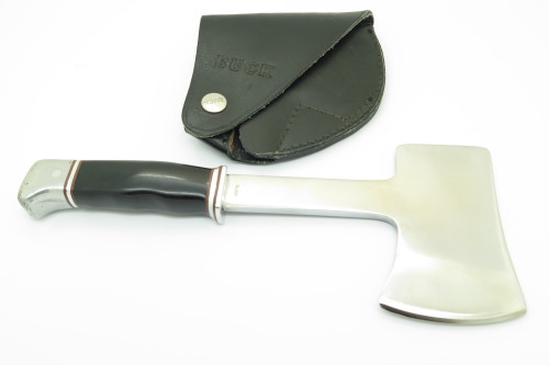 Vintage Pre 1967 Buck Knives Hatchet 1 One Liner Fixed Blade Hunting Camp Axe