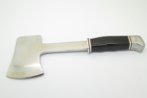 Vintage Pre 1967 Buck Knives Hatchet 1 One Liner Fixed Blade Hunting Camp Axe