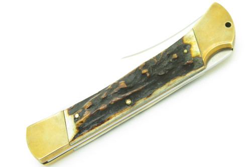 Vtg 1994 Puma 915 Emperor Solingen Germany Stag Folding Hunter Lockback Knife