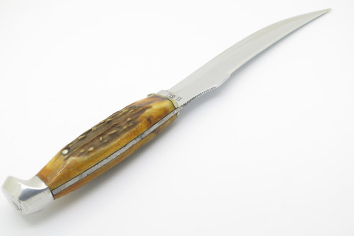 Vintage 1965-1969 Case XX USA 523-6 Fixed 6" Blade Stag Hunting Knife