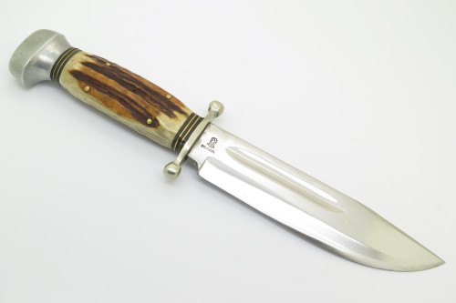 Vintage Othello Solingen Germany Anton Wingen Jr Fixed Blade Bowie Hunting Knife