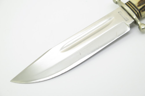 Vintage Othello Solingen Germany Anton Wingen Jr Fixed Blade Bowie Hunting Knife