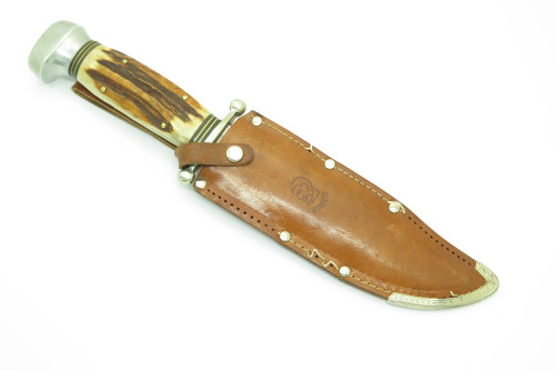 Vintage Othello Solingen Germany Anton Wingen Jr Fixed Blade Bowie Hunting Knife