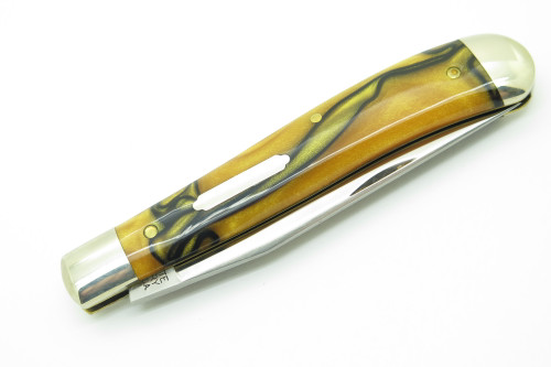 Great Eastern Cutlery Tidioute 488117 Trapper Tiger Eye Folding Pocket Knife