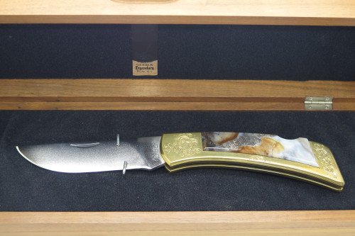 Vintage Custom Agate Gerber Portland Oregon USA Sportsman Folding Pocket Knife