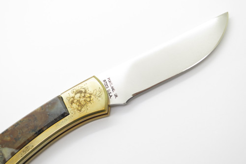 Vintage Custom Agate Gerber Portland Oregon USA Sportsman Folding Pocket Knife