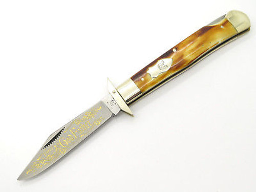 '97 Fight'n Rooster Frank Buster The God Father Movie Cheetah Swing Guard Knife