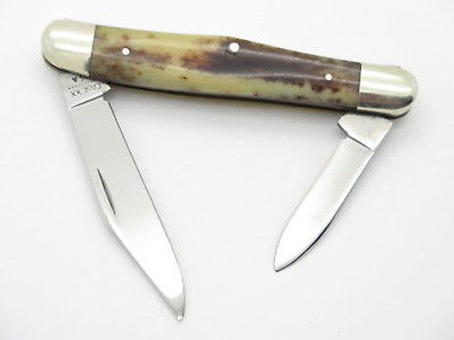 Vtg 1980 Case XX 6208 Half Whittler Appaloosa Bone Folding Pocket Knife