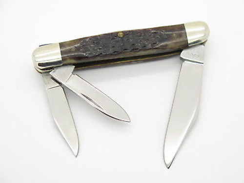 Vintage 1980 Case XX 6308 Whittler Folding Pocket Knife Jigged Bone