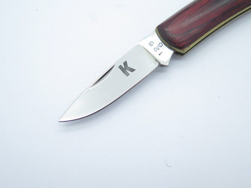 Vtg "K" 1256 Seki Japan Small Gentleman Wood 440 Stainless Folding Pocket Knife