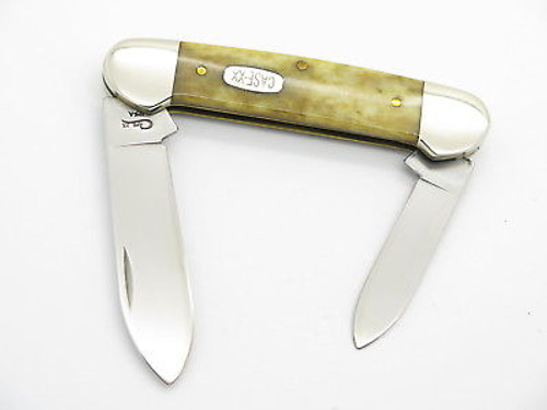 1998 Case XX 62131 Smooth Bone Canoe Folding Pocket Knife
