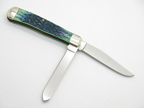 2001 Limited Case XX 6254 Bluegrass Green Trapper Folding Pocket Knife