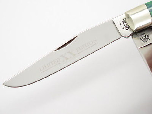 2001 Limited Case XX 6254 Bluegrass Green Trapper Folding Pocket Knife
