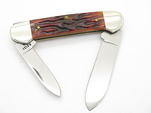 1998 Case XX 62131 Worm Groove Bone Canoe Folding Pocket Knife