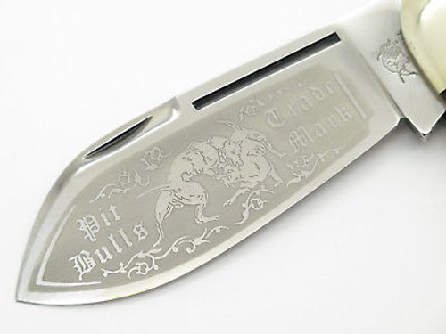 Vtg 1995 Bulldog Brand Prototype Elephant Toenail Sunfish Knife In Case