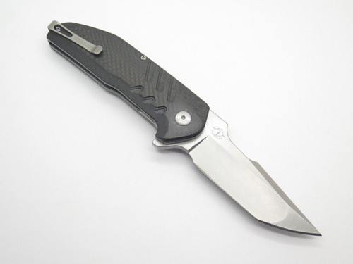 Brous Blades Turpin Strife SW-STR Flipper Folder Knife Stonewash D2 & Carbon New