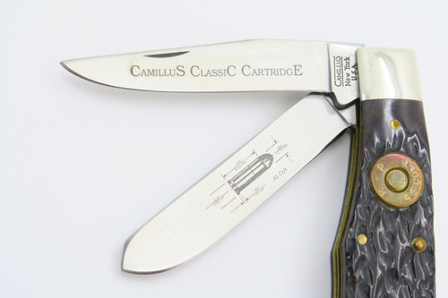 Vintage Camillus USA CCC-5 Cartridge 45 Colt Bullet Trapper Folding Pocket Knife