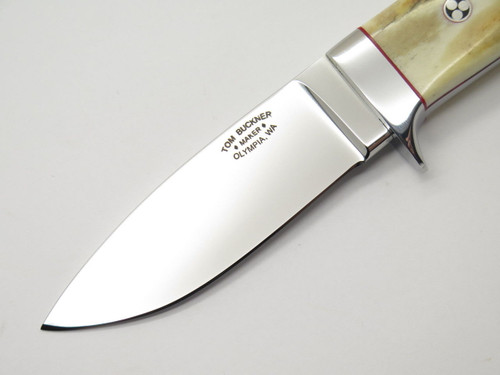 Tom Buckner USA Custom Handmade Stag 154cm Loveless Fixed Blade Hunting Knife