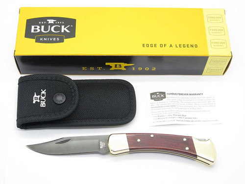 Buck 110 Folding Hunter Lockback Knife Rosewood & S30V Blade - Factory 2nd