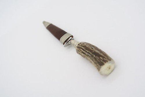 Vtg Bulldog Brand Solingen Stag Garter Dirk Fixed Blade Miniature Mini Knife