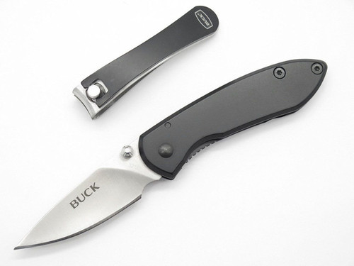 Buck 325 Colleague Knife & Nail Clipper Gift Set Stainless Steel Framelock Small