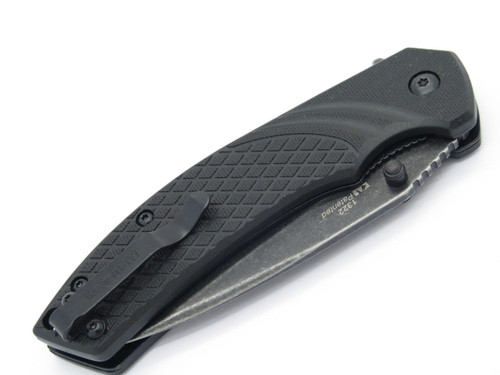 Kershaw Kai 1322 Black Tanto Folding Pocket Knife Speedsafe Assisted Serrated