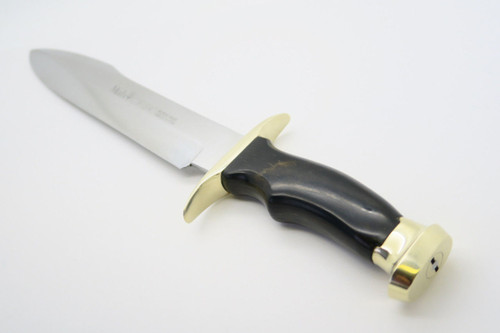 Vtg Muela Cortuero Spain Large Fixed Blade Dagger Bowie Hunting Knife & Sheath