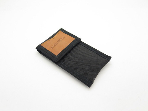 Mcusta 4" Folding Custom Pocket Knife Black Nylon Sheath