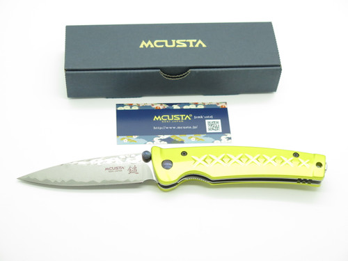 Mcusta Seki Japan MC-164D Gold Japanese Bushi Sword VG-10 Damascus Folding Knife