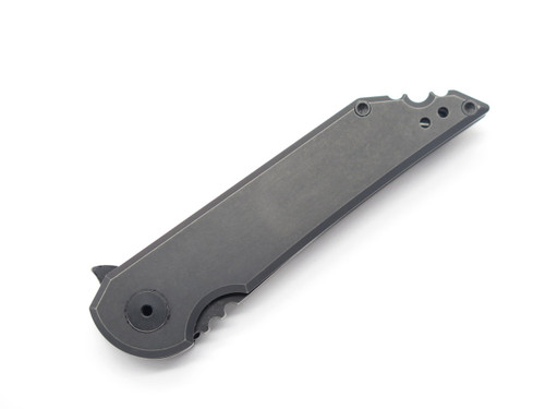 Jake Hoback Mk Ultra Custom Black DLC S35VN Tanto Titanium Folding Pocket Knife