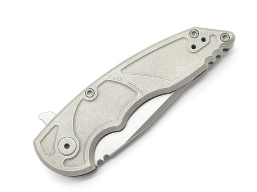 Jake Hoback A8 Slimline SW Custom Titanium Framelock Tanto Folding Pocket Knife