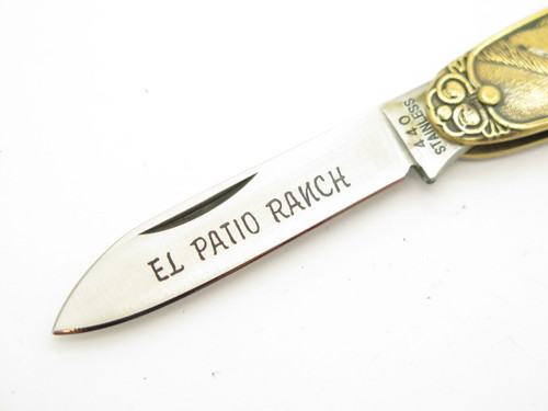 Vtg Parker El Patio Ranch Seki Japan Horse Scene Keychain Folding Pocket Knife