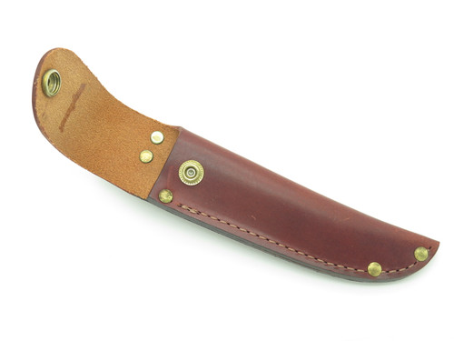 Vintage Kershaw Kai Seki Japan 7" Fixed Blade Hunting Knife Leather Sheath
