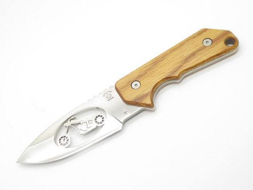 BUCK CUSTOM 888 STRIDER SOLUTION ATS-34 HARLEY DAVIDSON CUTOUT FIXED BLADE KNIFE