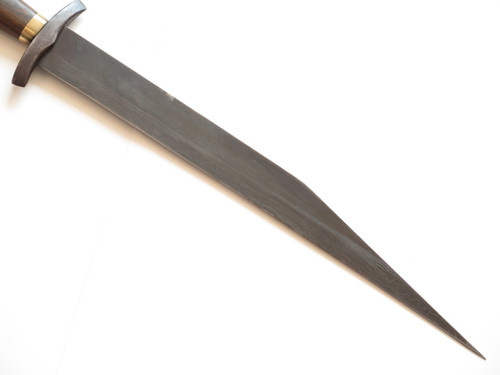Mike Fannin 21.5" Scramasax Handmade Custom Damascus Viking Knife Gladius Sword