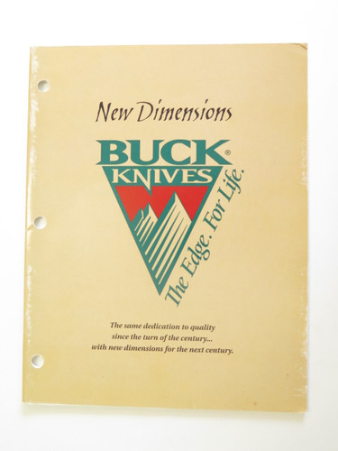 1998 Buck Dealer Knife Catalog Price List Book Fixed Folding 110 124 119