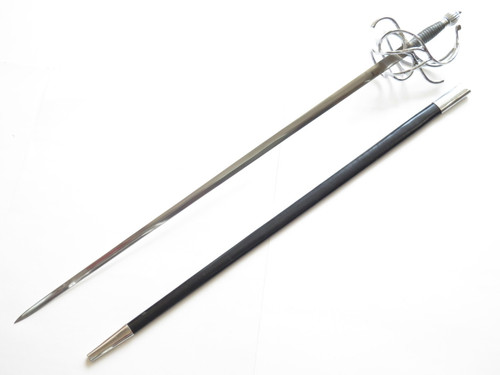 Windlass Renaissance Rapier 44" Handmade Limited Fencing Sword Knife And Sheath
