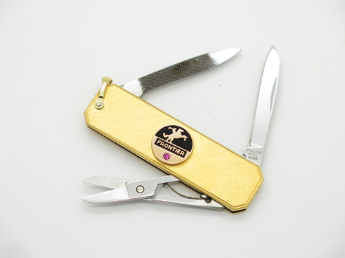 Frontier Ruby Award Seki Japan Small Gold Lobster Gentleman Folding Pocket Knife