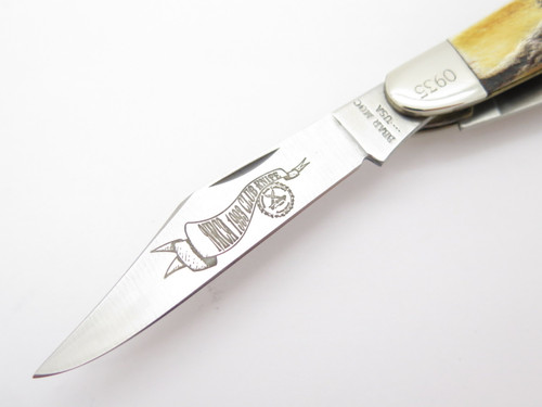 1993 Bear Cutlery USA NKCA Club Stockman Sambar Stag Folding Pocket Knife