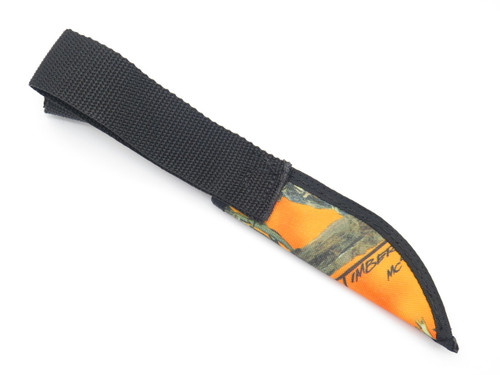 Case XX Hunter Orange Camo Nylon Fixed 5" Blade Hunting Knife Sheath