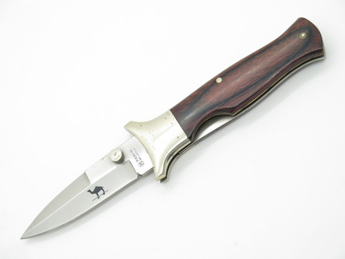 Vtg Boker Magnum Camel Seki Japan Folding Boot Linerlock Hunter Pocket Knife