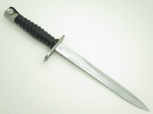 Vtg Wenger Low Sn 83300 Swiss Army Surplus Bayonet Knife & Scabbard