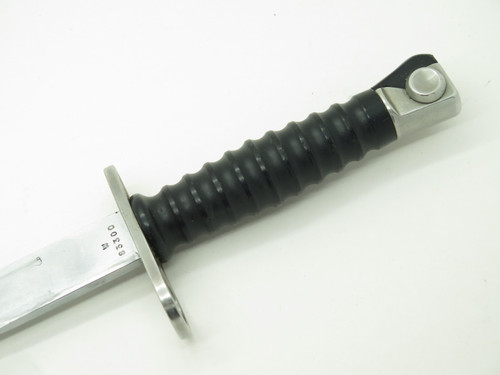 Vtg Wenger Low Sn 83300 Swiss Army Surplus Bayonet Knife & Scabbard