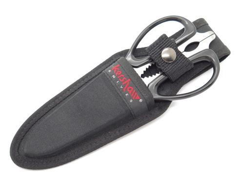 Kershaw Kai 5" Kitchen Scissors Shears Nylon Sheath Fixed Blade Dagger Pouch