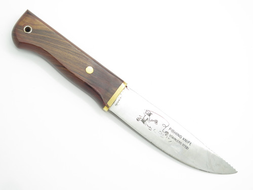 Vtg Herbertz Rostfrei German Stainless Fixed Blade Hunting Fishing Fillet Knife