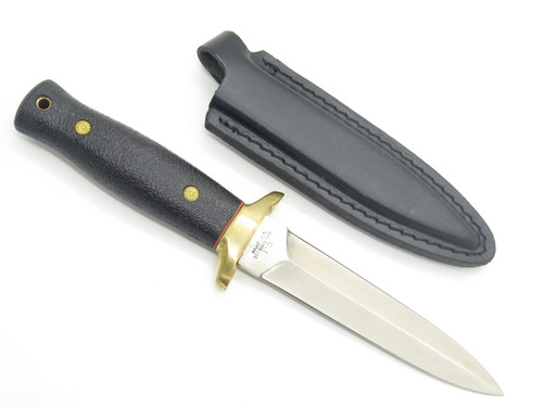 Vtg Compass C.I. 511 Fukuta Seki Japan Fixed Blade Dagger Boot Knife & Sheath