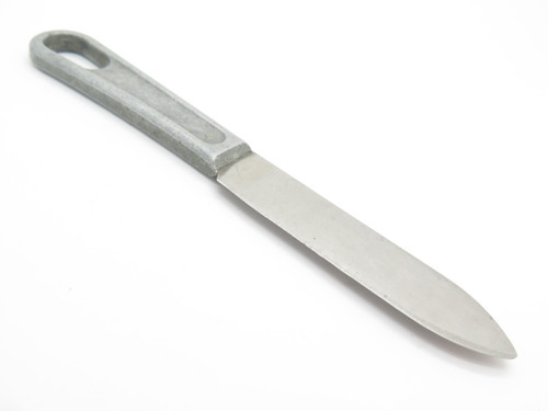 Vtg US Military Stainless Steel Dinner Table Mess Kit Fixed Blade Knife