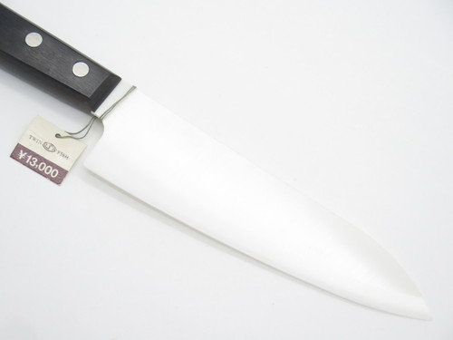 Kyocera TW-156 Japan Twin Fish White Ceramic Kitchen Cutlery Chef Knife