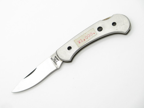 Vtg Explorer Seki Japan Stainless Steel Gentleman Folding Lockback Pocket Knife